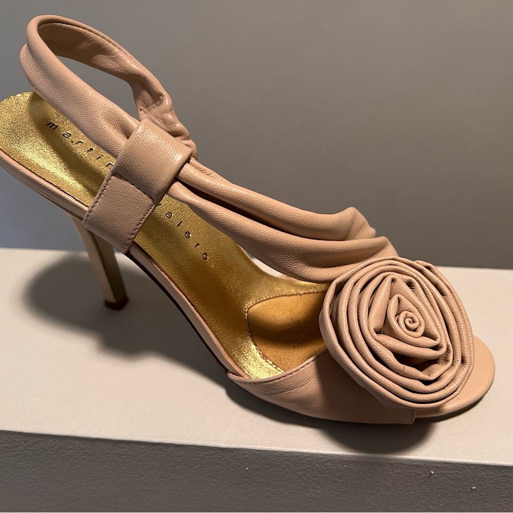 Martinez Valero leather size 7 1/2 heels, worn twice